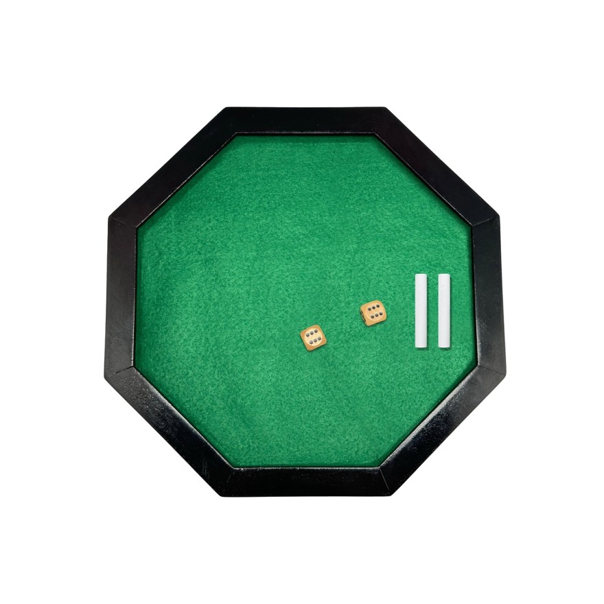 W�rfelteller aus Holz - achteckig (28cm)