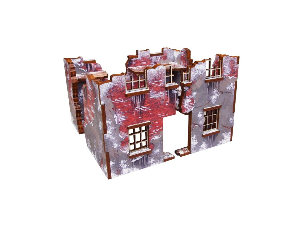 WW2 Normandy Winter Ruin 3 28mm Micro Art Studio Gelände Terrain H00220