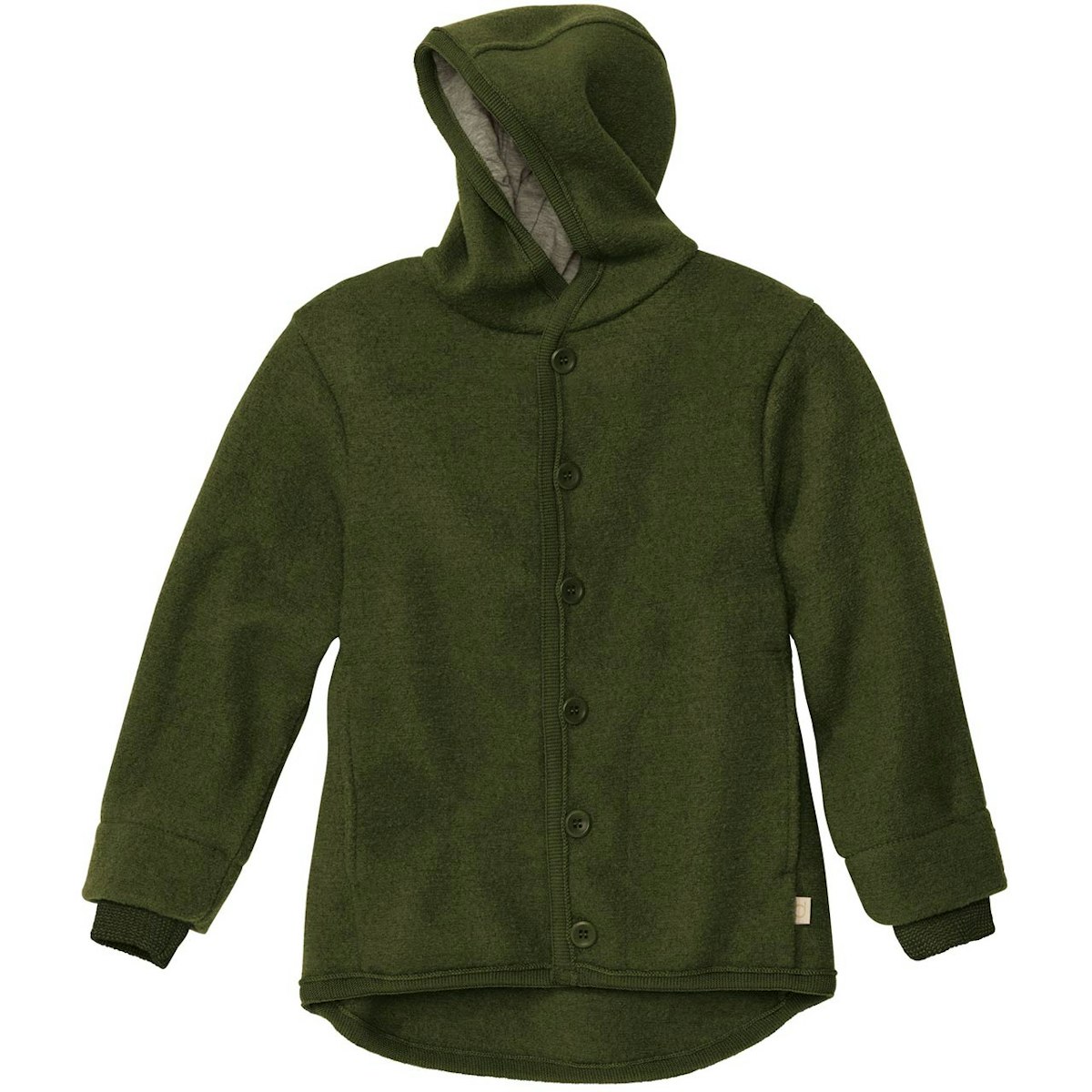 Walk-Jacke mit Knopfleiste in oliv-grün 122/128