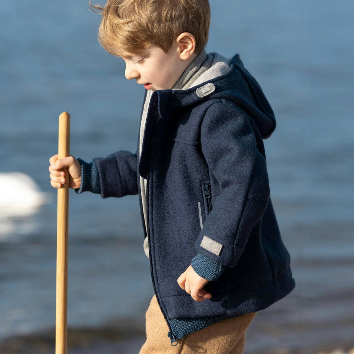 Walk Outdoor Jacke gefüttert indigoblau 128