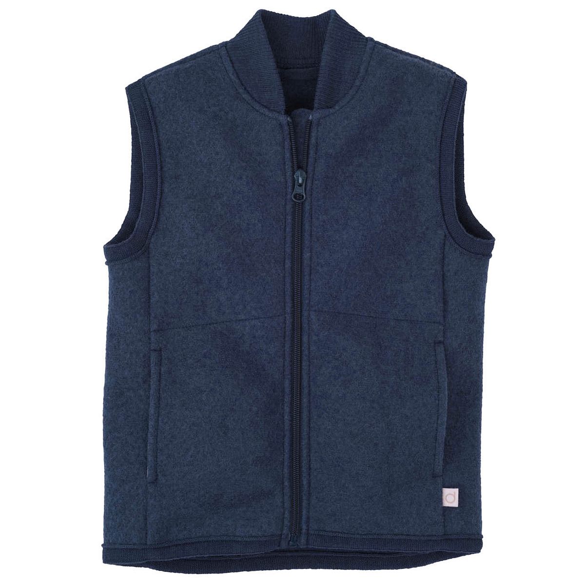 Walk-Weste Zipper indigoblau 110/116