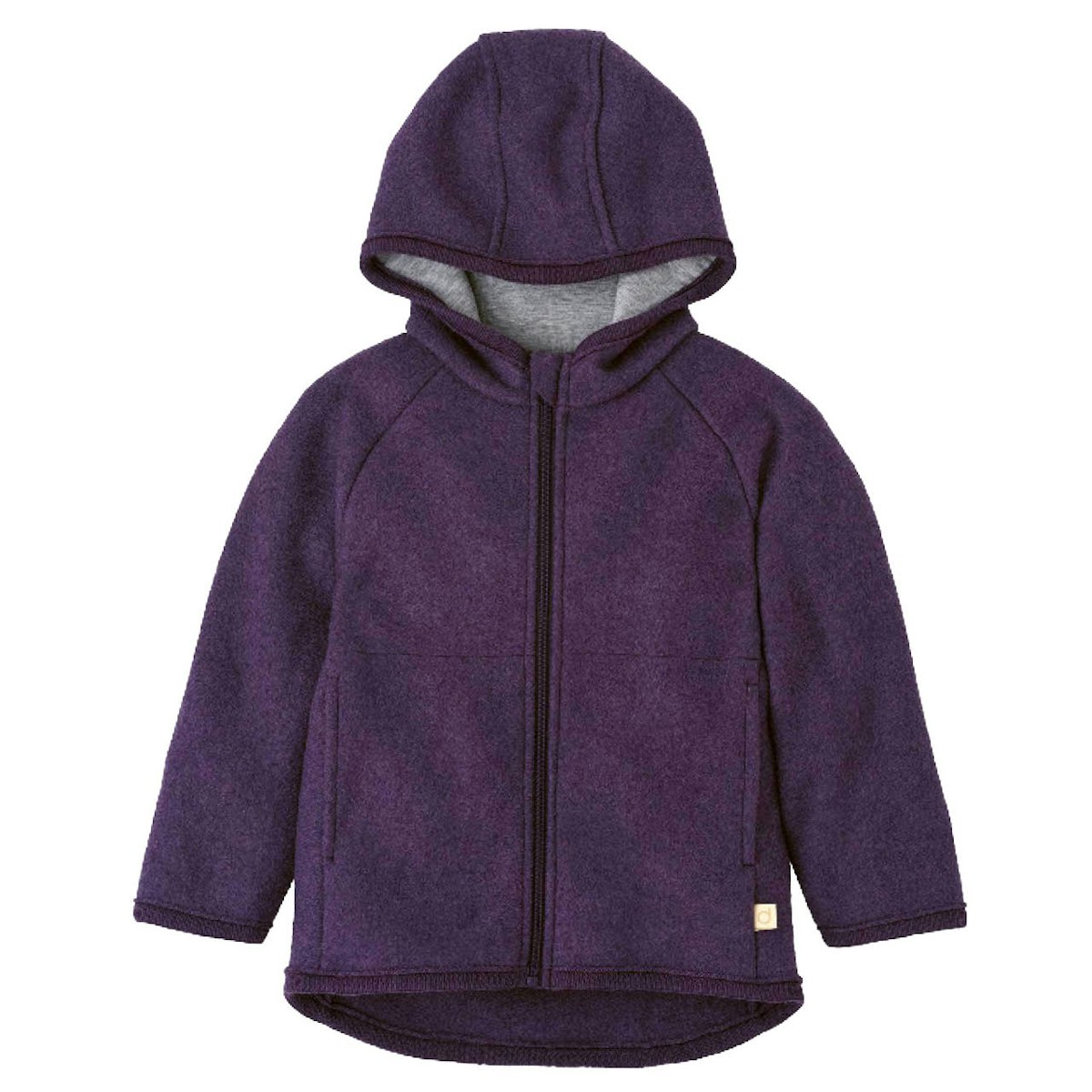 Walkjacke mit Reissverschluss aubergine 110/116