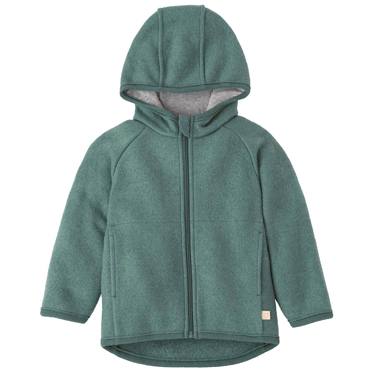 Walkjacke mit Reissverschluss eukalyptus 110/116