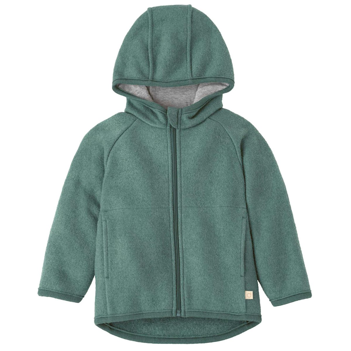 Walkjacke mit Reissverschluss eukalyptus 98/104