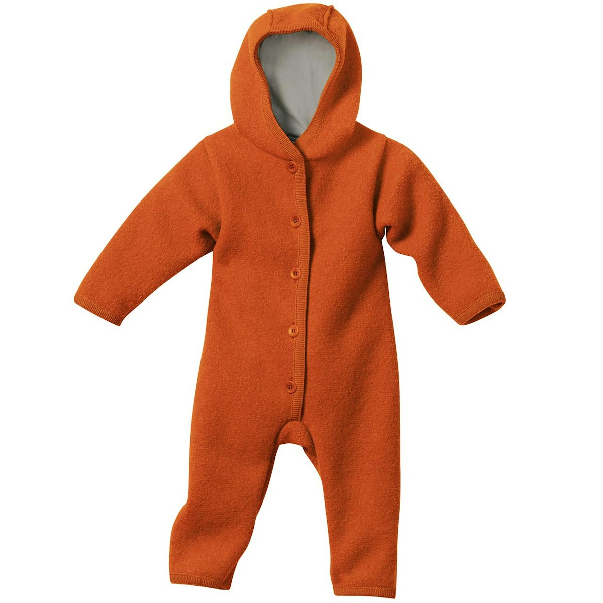 Walkoverall mit Knöpfen atmungsaktiv in orange 62/68
