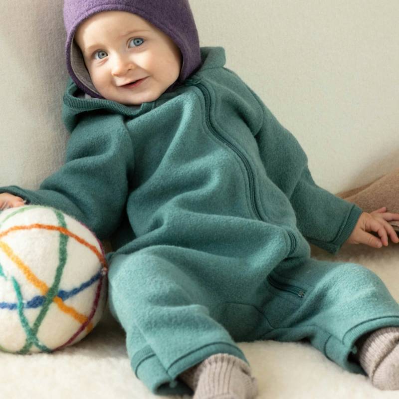 Walkoverall mit Reissverschluss atmungsaktiv eukalyptus 86/92 Walkoverall mit Reissverschluss atmungsaktiv eukalyptus 86/92