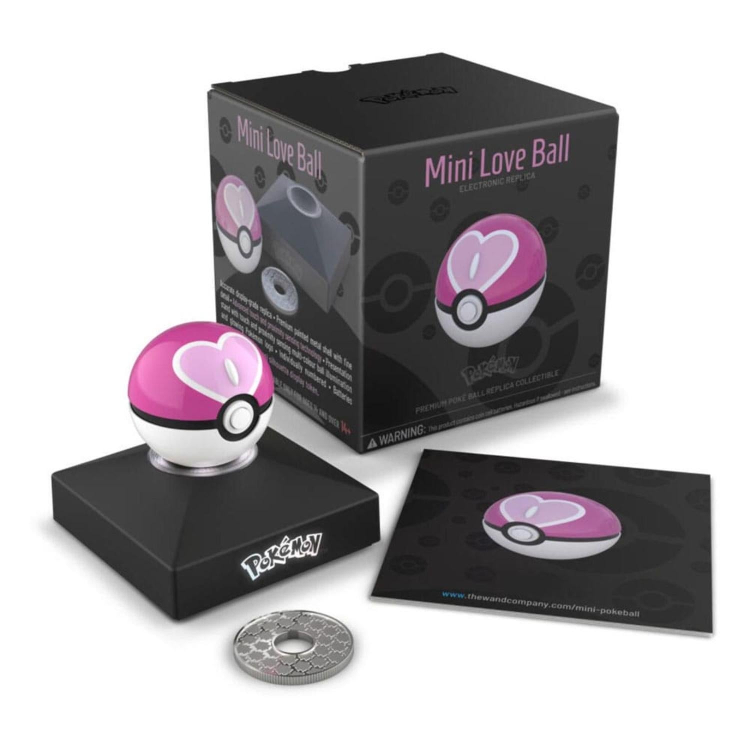Wand Company Pokémon Mini Die-Cast Love Ball Replica Wand Company Pokémon Mini Die-Cast Love Ball Replica