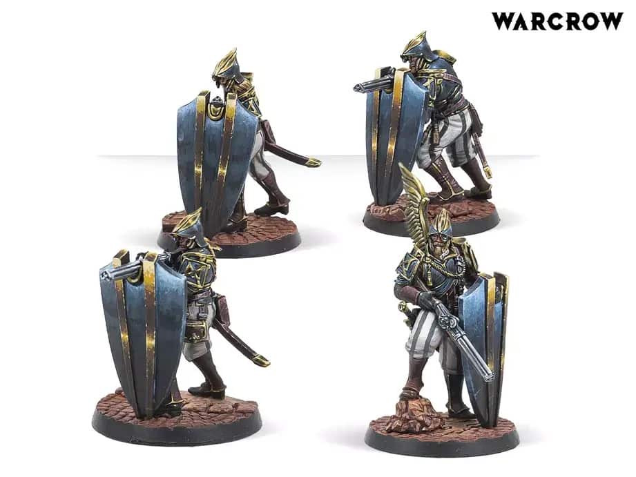 Warcrow Hegemony Black Legion Arquebusiers Corvus Belli Combat Game WW02003 Warcrow Hegemony Black Legion Arquebusiers Corvus Belli Combat Game WW02003