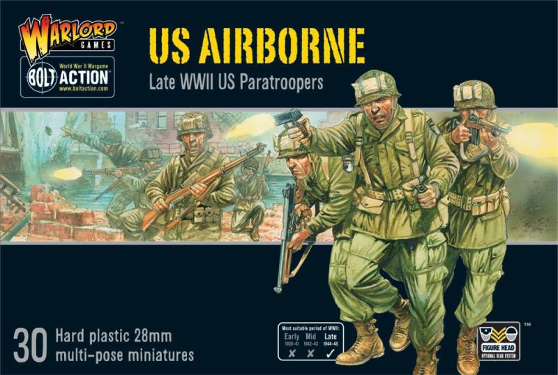 Warlord Games - US Airborne Paratroopers Late WWII 28mm - Bolt Action - Amerika Warlord Games - US Airborne Paratroopers Late WWII 28mm - Bolt Action - Amerika