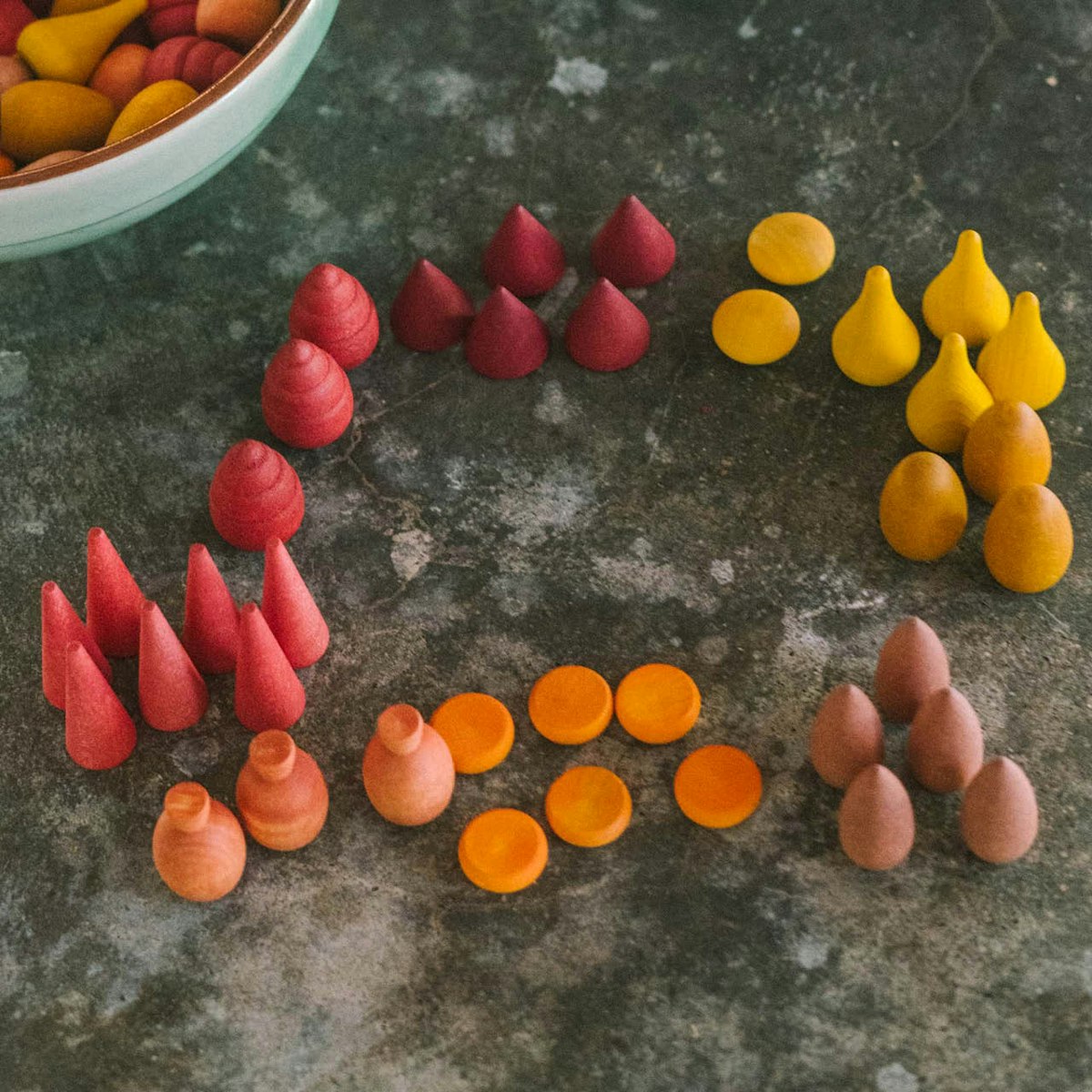 Warm Mandala Mix mit 81 Teilen