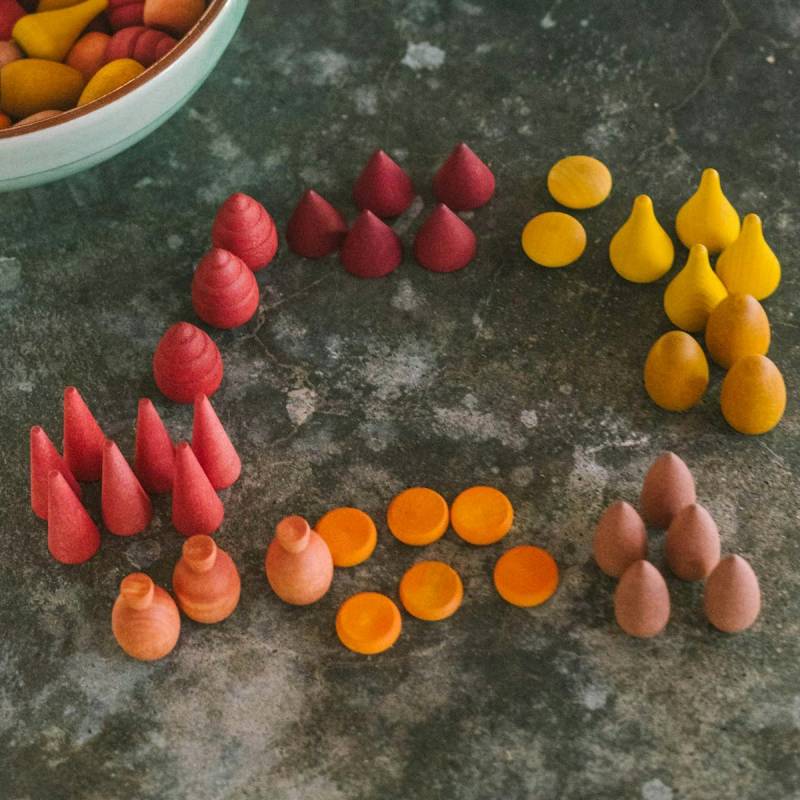 Warm Mandala Mix mit 81 Teilen