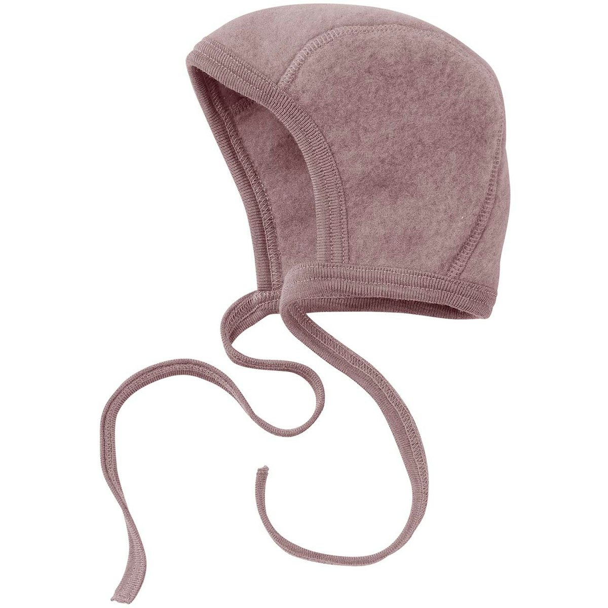 Warme Fleece Babymütze in rosenholz 50/56