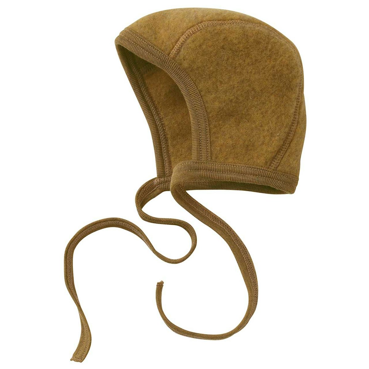 Warme Fleece Babymütze safran-gelb 62/68