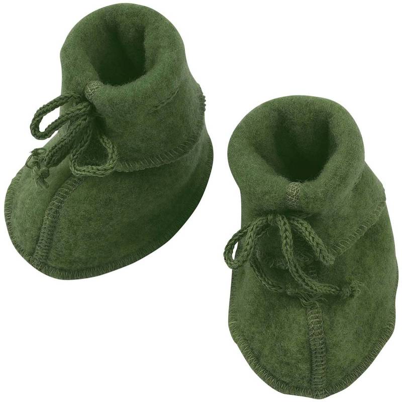 Warme Fleeceschuhe Schurwolle schilf-grün 50/56 Warme Fleeceschuhe Schurwolle schilf-grün 50/56