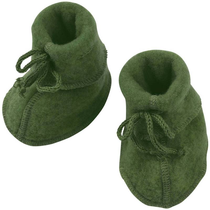 Warme Fleeceschuhe Schurwolle schilf-grün 62/68 Warme Fleeceschuhe Schurwolle schilf-grün 62/68