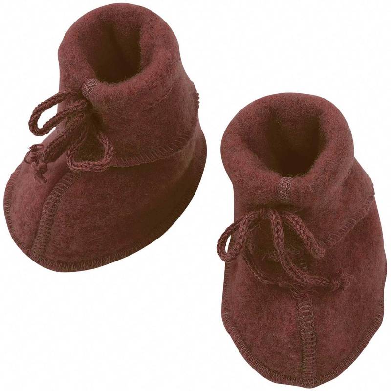 Warme Fleeceschuhe Schurwolle zimt-braun 50/56 Warme Fleeceschuhe Schurwolle zimt-braun 50/56