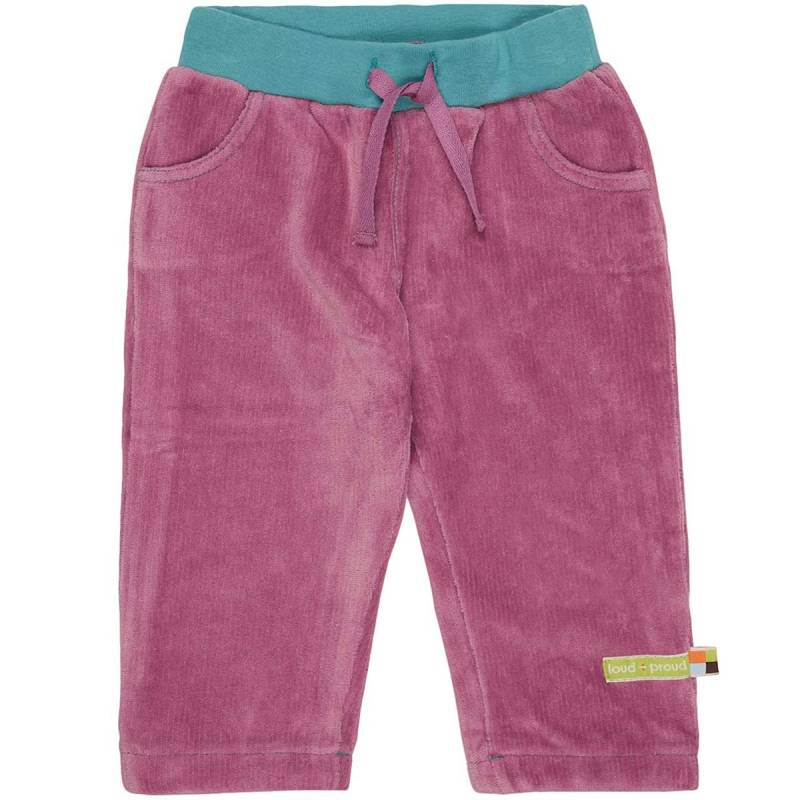 Warme Hose Feincord gefüttert pink 92