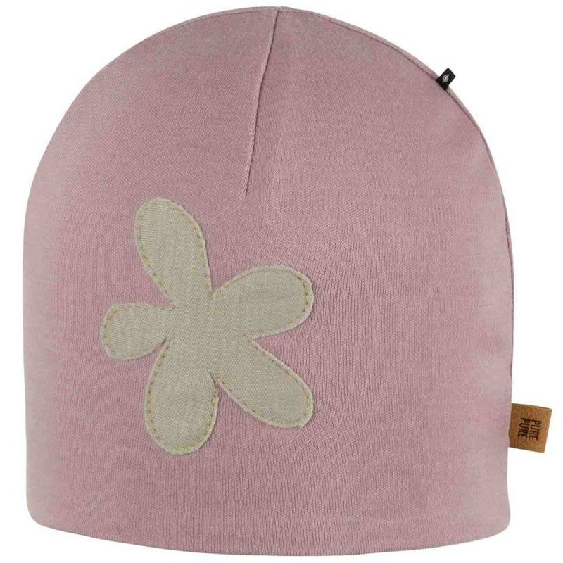 Warme Interlock Beanie Wolle mauve 49