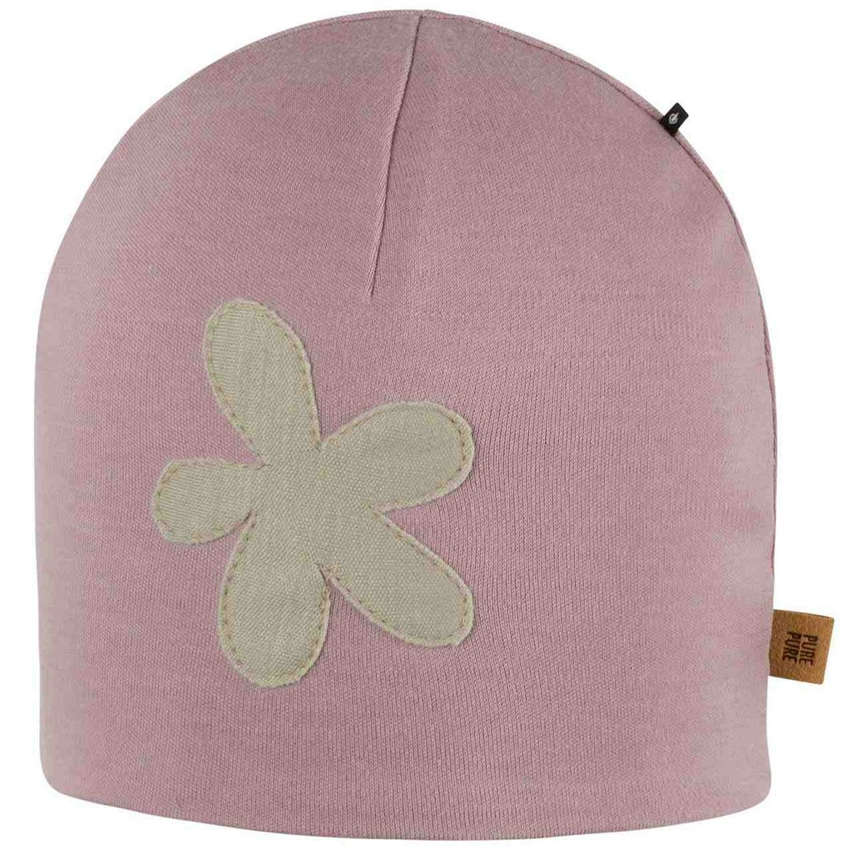 Warme Interlock Beanie Wolle mauve 51
