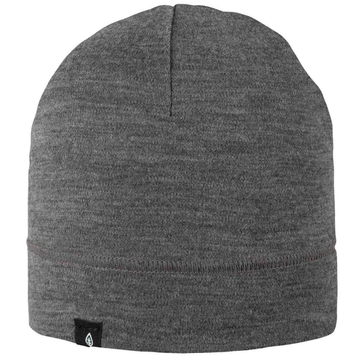 Warme Interlock Mütze Wolle grau-melange 53