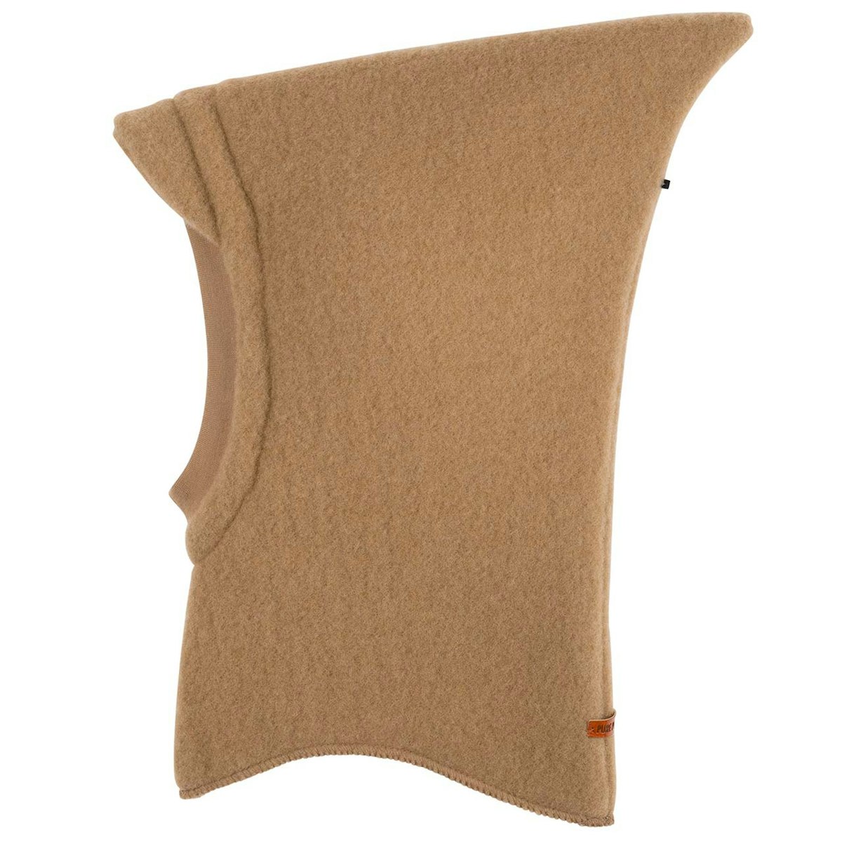 Warme Schlupfmütze mit Schirm dunkel sand-beige 51