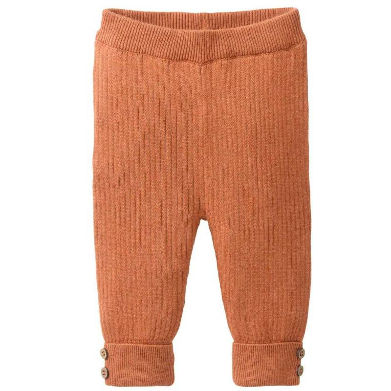 Warme Strickhose rostbraun meliert 98