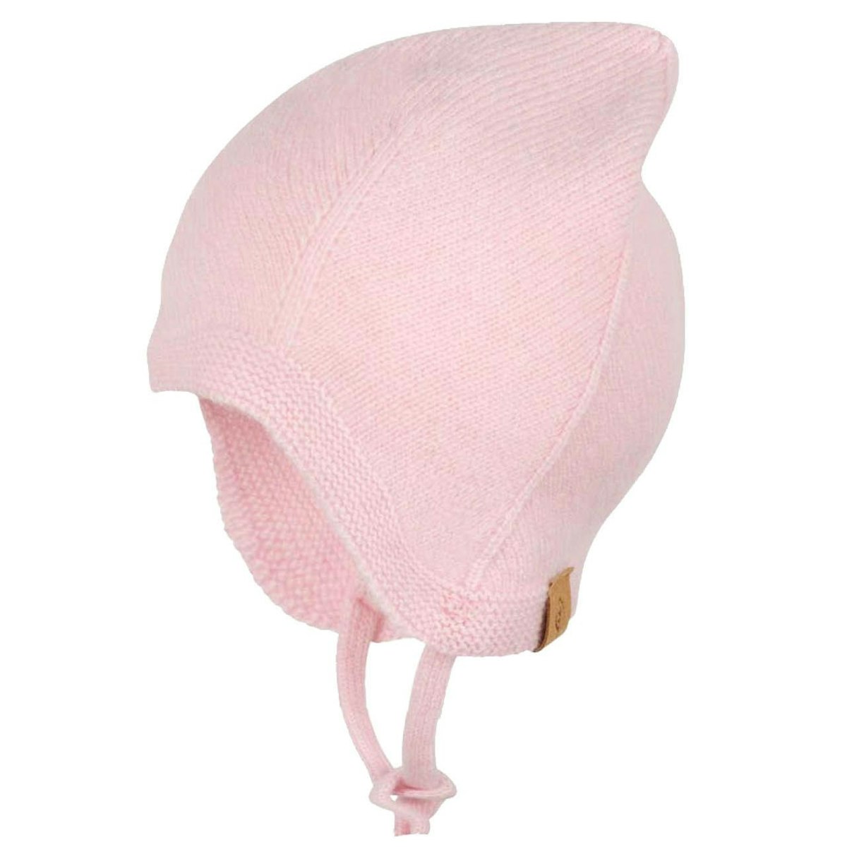 Warme Strickmütze Merinowolle Kaschmir Mix rosa 41/43
