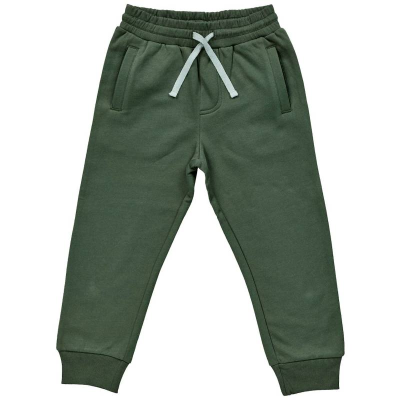 Warme Sweat Jogginghose dunkelgrün 98/104