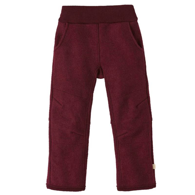 Warme Walkhose Wolle cassis 110/116