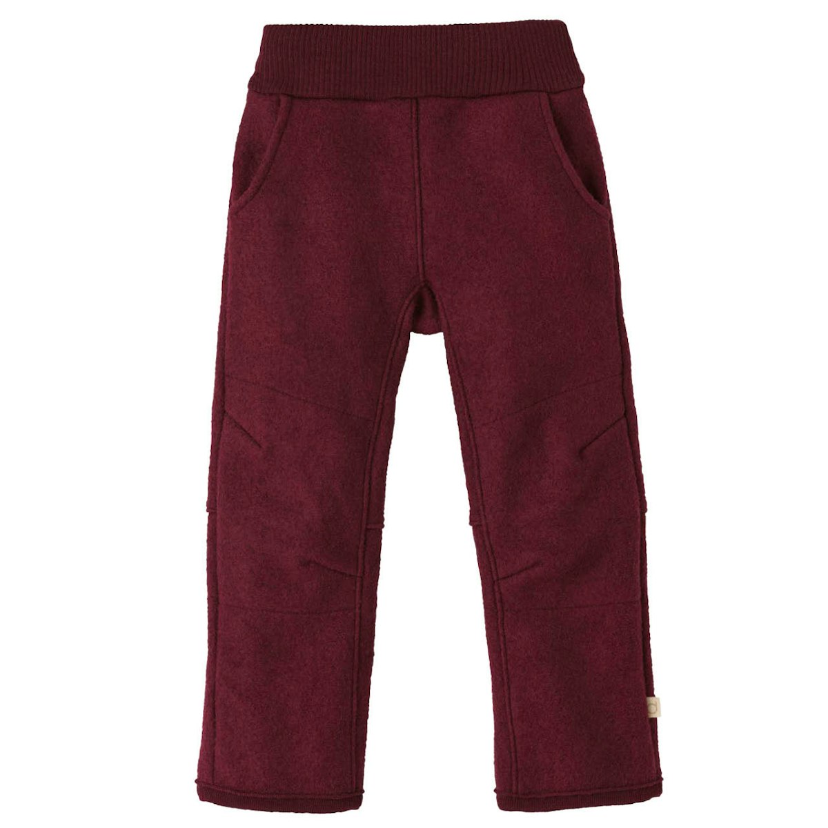 Warme Walkhose Wolle cassis 86/92