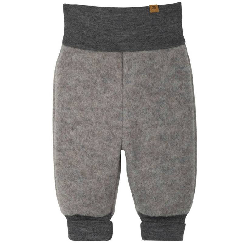 Warme Woll Fleece Hose Bündchen grau 74 Warme Woll Fleece Hose Bündchen grau 74