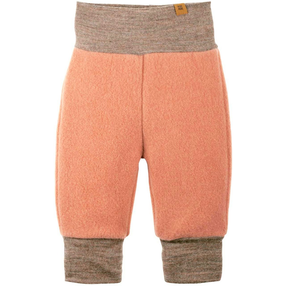 Warme Woll Fleece Hose Bündchen pfirsich 74