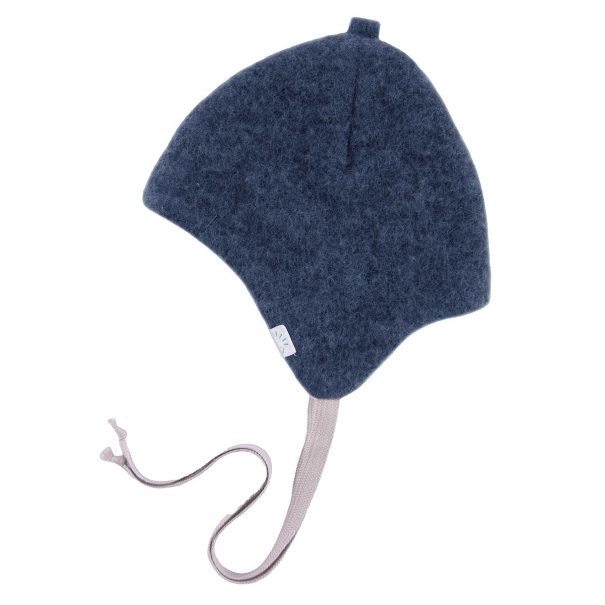 Warme Wollfleece Bindemütze dunkelblau 39/41