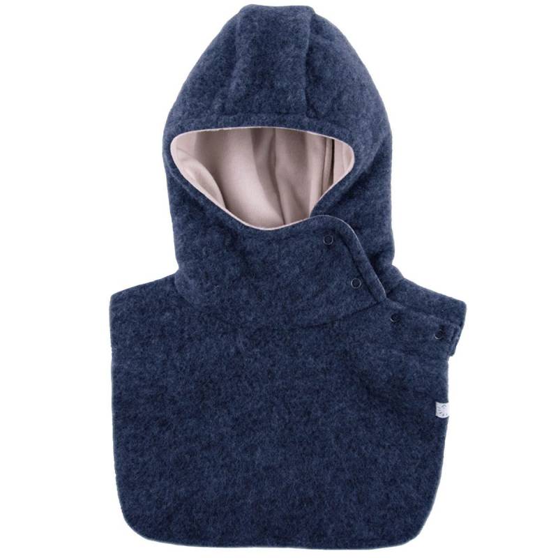 Warme Wollfleece Schlupfhaube JEANSMELANG 55/57 Warme Wollfleece Schlupfhaube JEANSMELANG 55/57