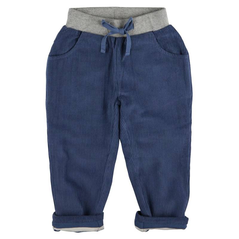 Warme gefütterte Cordhose night blue 104