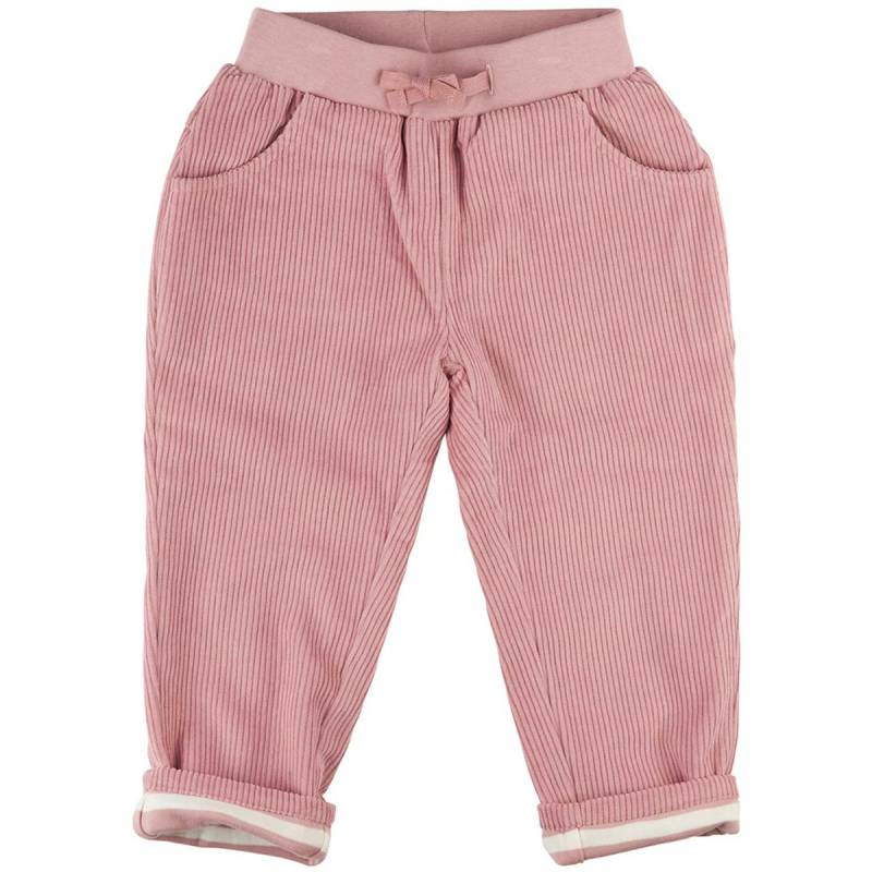 Warme gefütterte Cordhose rosa 104