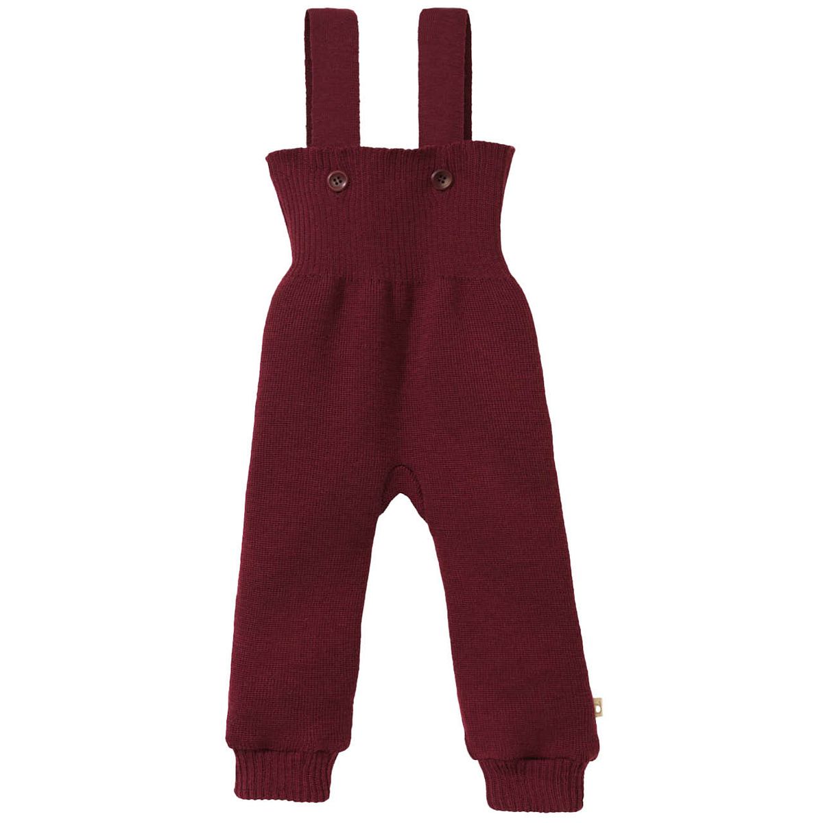 Warme hochwertige Trägerhose cassis 86/92