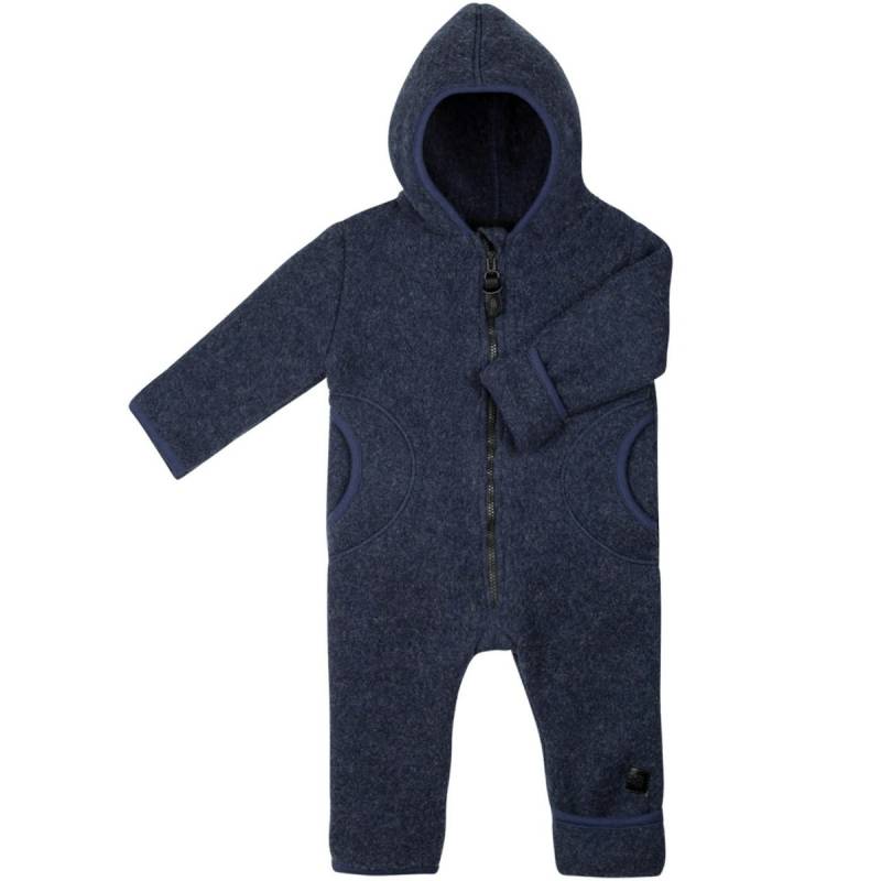 Warmer Fleece Overall Schurwolle marine 74/80