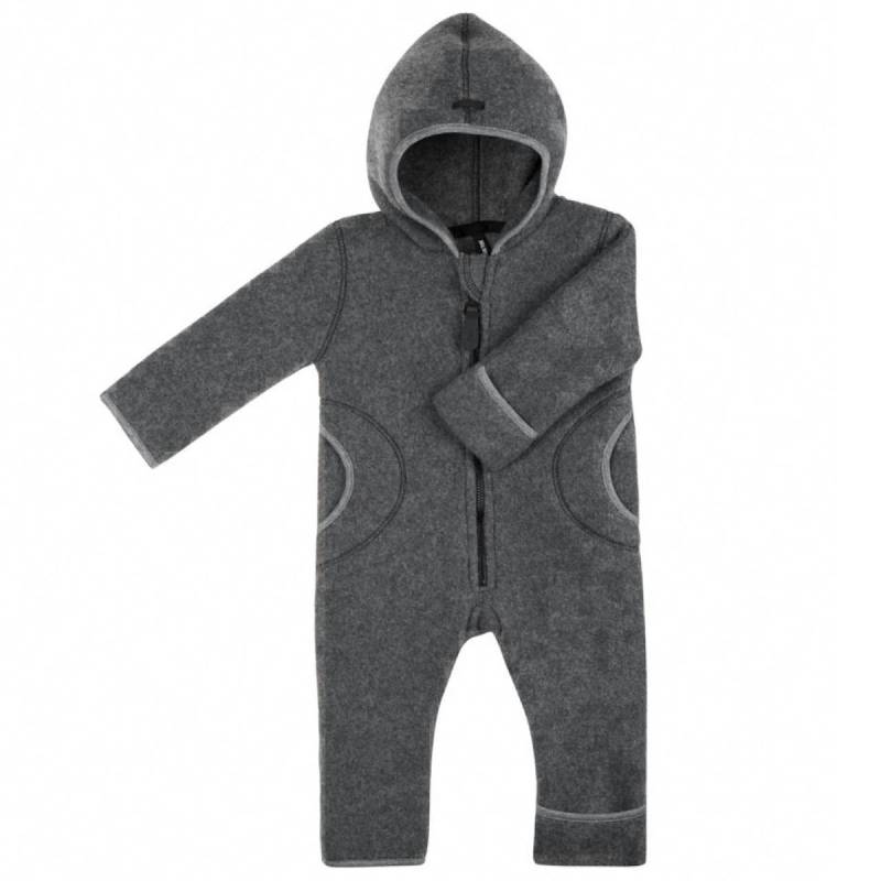 Warmer Fleece Overall Schurwolle schiefer-grau 86