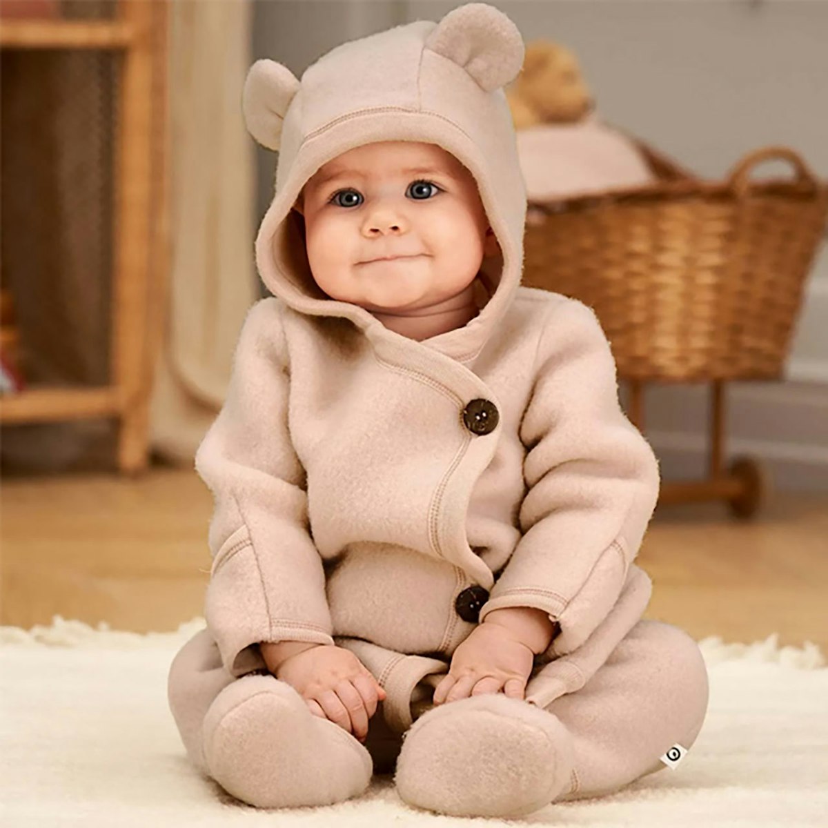 Warmer Overall Wollfleece hellrose 68/74