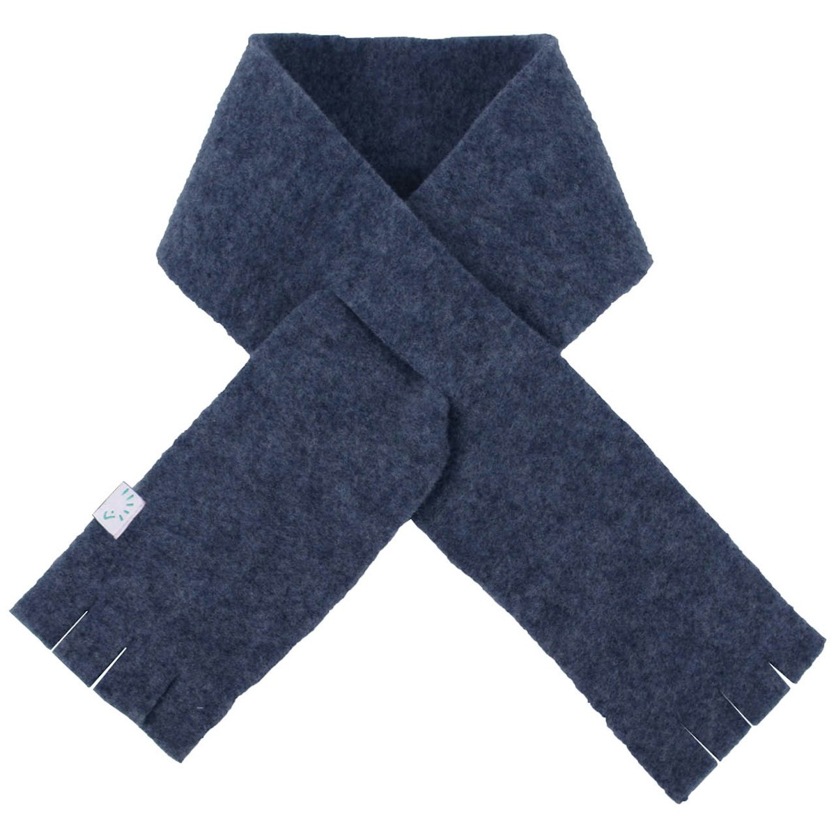 Warmer Wollfleece Steckschal JEANSMELANG L