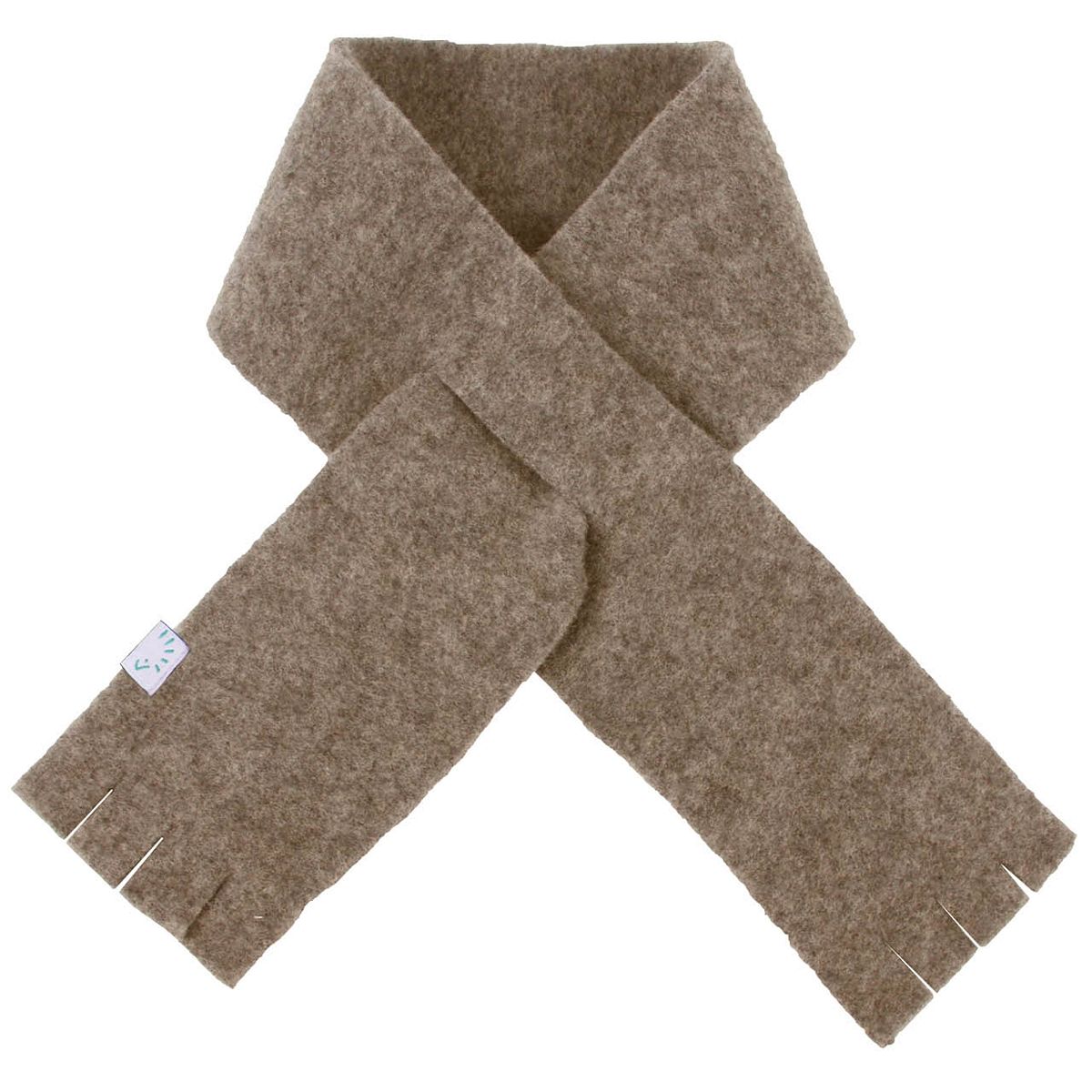 Warmer Wollfleece Steckschal SANDMELANGE L