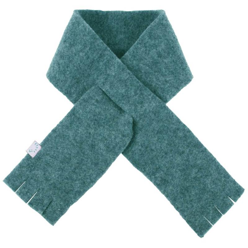 Warmer Wollfleece Steckschal petrol 80cm S Warmer Wollfleece Steckschal petrol 80cm S