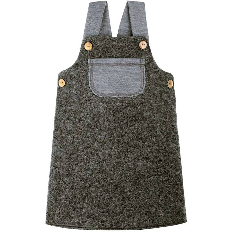 Warmes Walk Trägerkleid grau 122/128