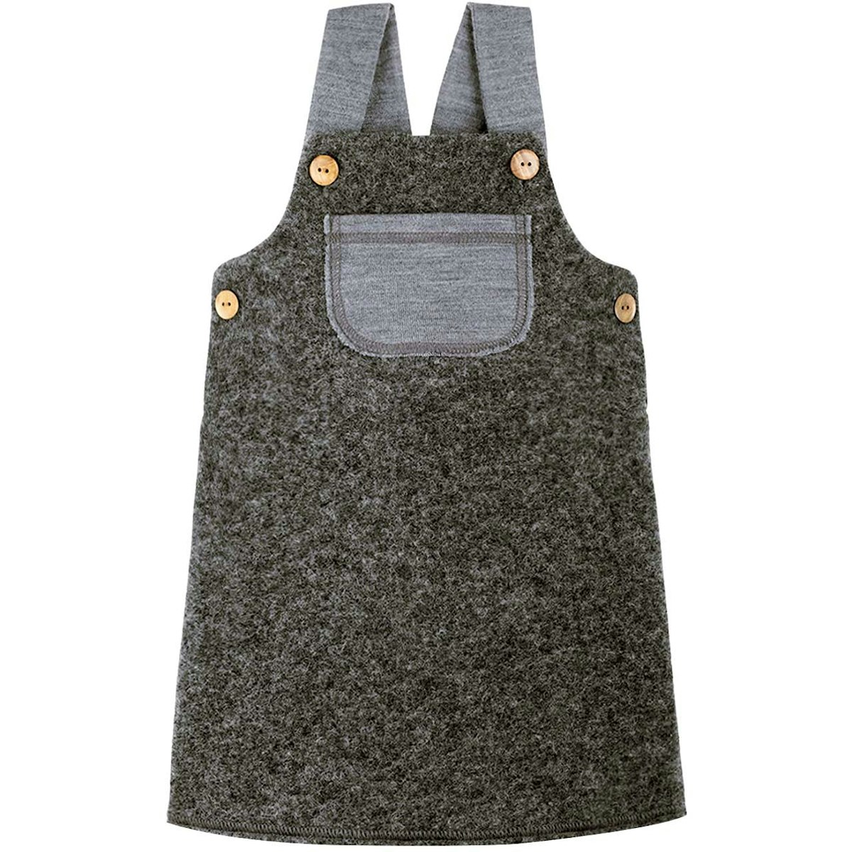 Warmes Walk Trägerkleid grau 86/92 Warmes Walk Trägerkleid grau 86/92