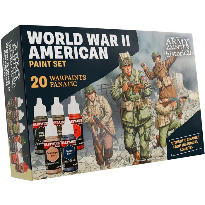 Warpaints Fanatic Historical WWII American Paint Set Army Painter Farben WP8082