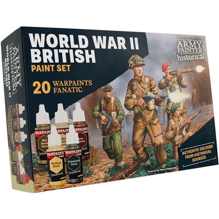Warpaints Fanatic Historical WWII British Paint Set Army Painter Farben WP8084