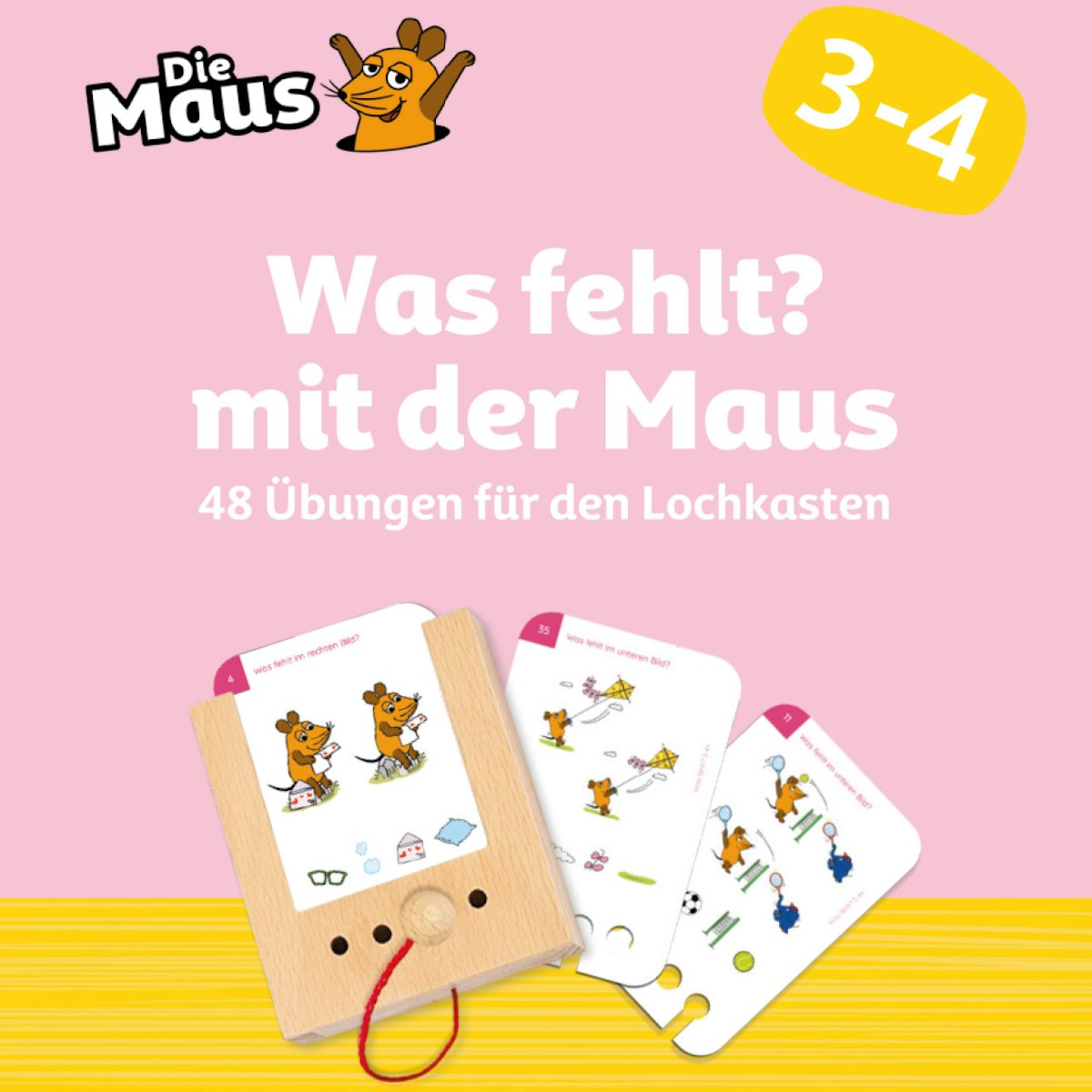 Was fehlt? Kartensatz mit der Maus ab 3-4 Jahren