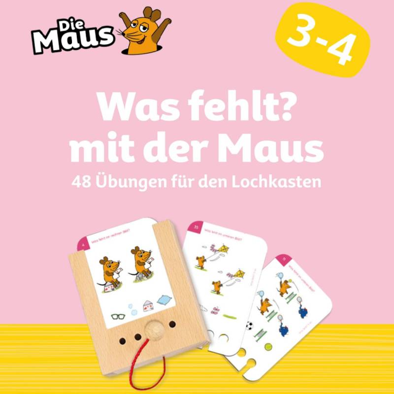 Was fehlt? Kartensatz mit der Maus ab 3-4 Jahren