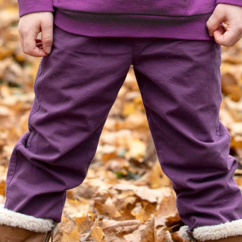 Webhose elastischer Bund lila gefüttert 122